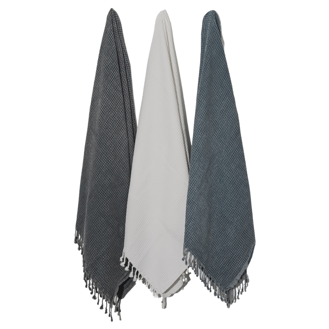 Ani Waffle-Weave Turkish Peshtemal Towel FINAL SALE